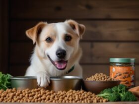 Grain-inclusive dry dog food blend