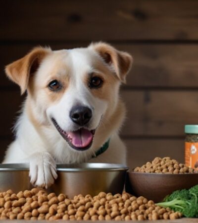 Grain-inclusive dry dog food blend