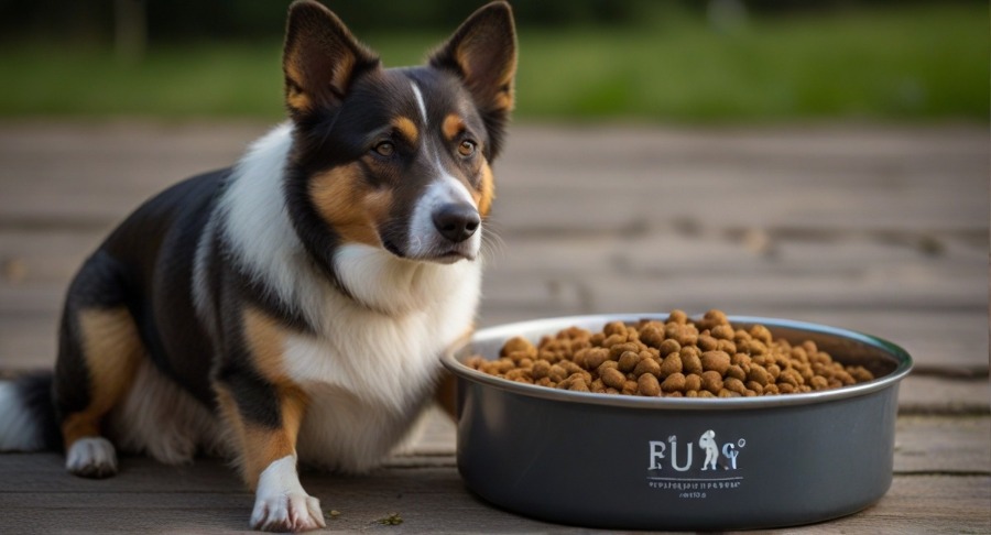 Grain-inclusive dry dog food blend