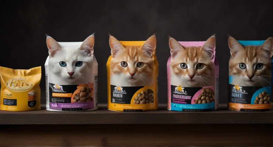 Kitten development cat food