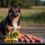 Grain-free raw meat dog food