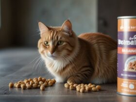 High-protein dry cat food