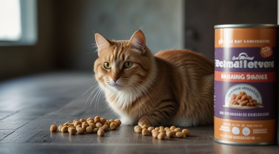 High-protein dry cat food