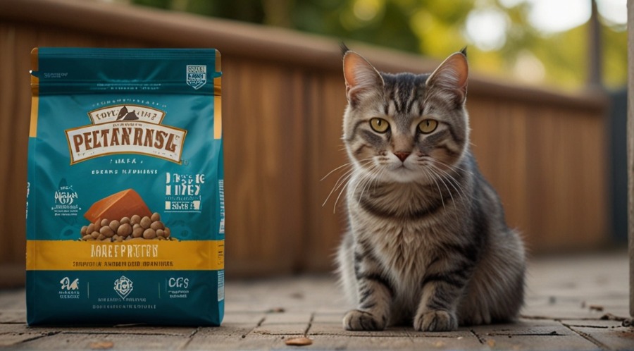 High-protein dry cat food