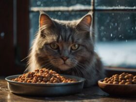 Comforting winter cat food meals